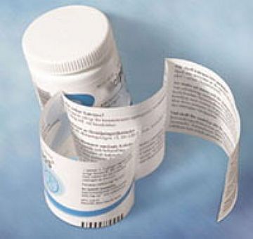 Pharmaceutical Booklet Leaflet Label