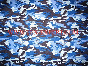 Ramie/Cotton Ocean Camouflage