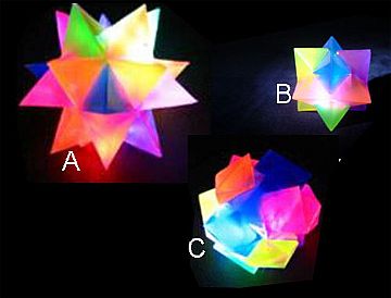 Crystal Bouncing Ball With Flashing Light