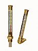 Round Glass Thermometer With Brass Protecting Case