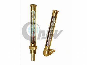 Round Glass Thermometer With Protecting Case