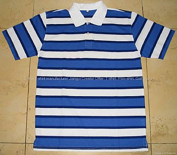 Yarn-Dyed Stripe Pique Polo-Shirt
