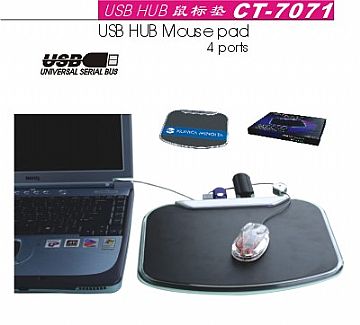 Usb Mouse Pad With Hub Slot