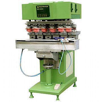 Pneumatic 6-Colour Pad Printing Machine With Shuttle150