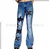 06-0013# Embroidered Lycra Jeans