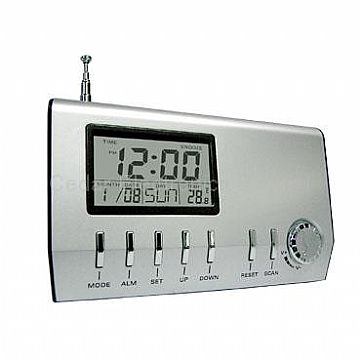 Fm Auto Scan Radio &Amp; Calendar Clock