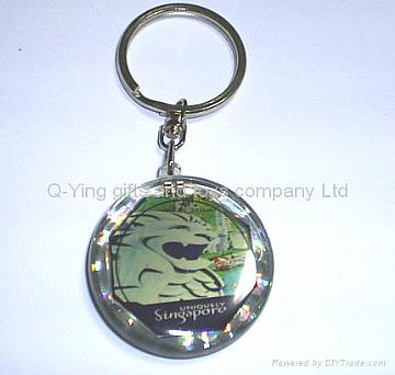 Round Shape Solar Keychain