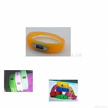 Silicone Bracelet With Electric Watch