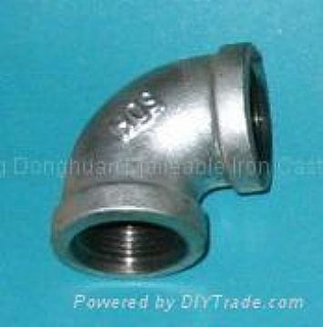 Pipe Fittings Malleable Iron Pipe Fittings Elbow, Banded, Ansi B 16.3, 150#