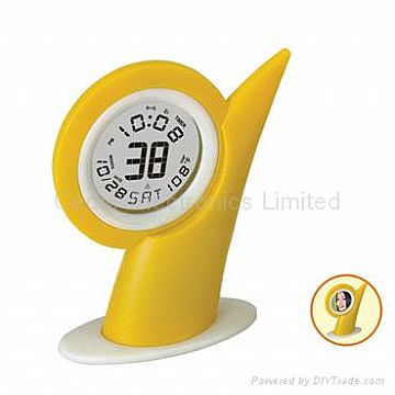 Calendar Clock With Mirror &Amp; Thumb Shape