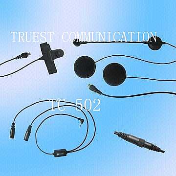 Motorcycle Helmet Two-Way Radio Headset With Ptt Button