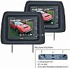 JC6510  6.5&Quot; Headrest Car TFT LCD TV/Monitor With Pillow