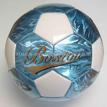 Machine Sewn Soccer Ball Lt Blue Color