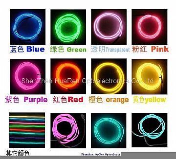 El Wireelectroluminescent Wire, El Sheet, El Inverter, El Flashing Glasses