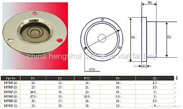 Circular Level Vial With Mounted(Click For Large Photo, Find Specification Table