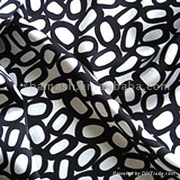 Printed Silk Sateen, Sateen, Silk Fabric, Fabric, Textile