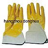 Yellow Half Nitrile Gloves