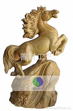 Wooden Carvings-Horse