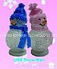USB 7 Color Light Snowman