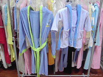 Warp Knitted Towel T/C  Bathrobe