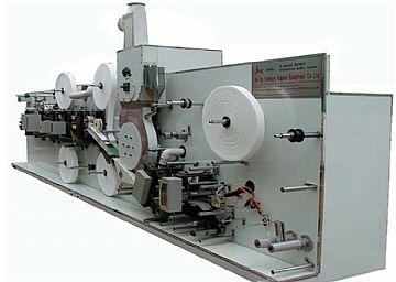 Production Line For Slip Sanitary Napkin With Wing