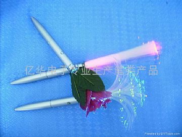 Flower 7Colors Led Pen,Plume Light Pen