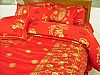 Chinese Red Silk Quilt 6 Pieces Of Set