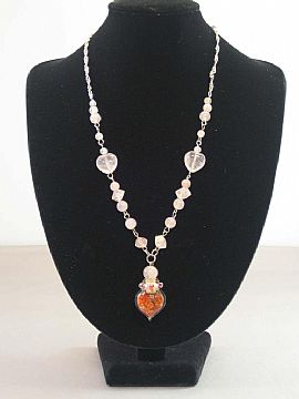 Rose Quartz Chain Necklace