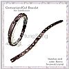 2 Crystals Stainless Steel Bracelet With 2 GE Granules