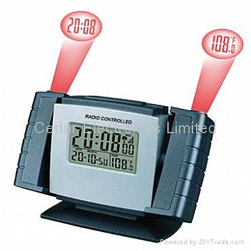 Radio Controlled Clock W/ Dual Projector