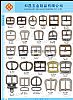 SHOES BUCKLE #A1-1199-A1-1224