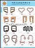 SHOES BUCKLE #A1-613-A1-627