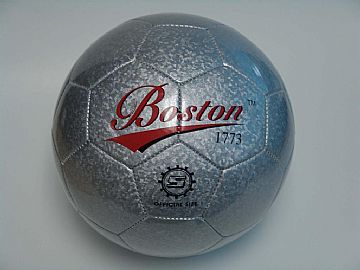 Silver Pu Color Sewing Soccer Balls