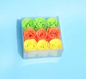 9 Rose Soap In Pvc Box